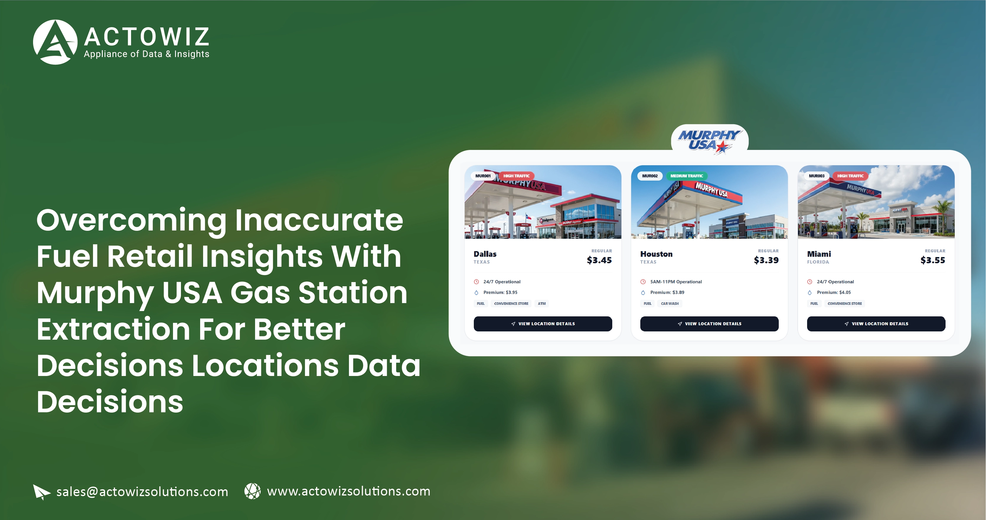 Overcoming Inaccurate Fuel Retail Insights With Murphy USA Gas Station Locations Data Extraction For Better Decisions